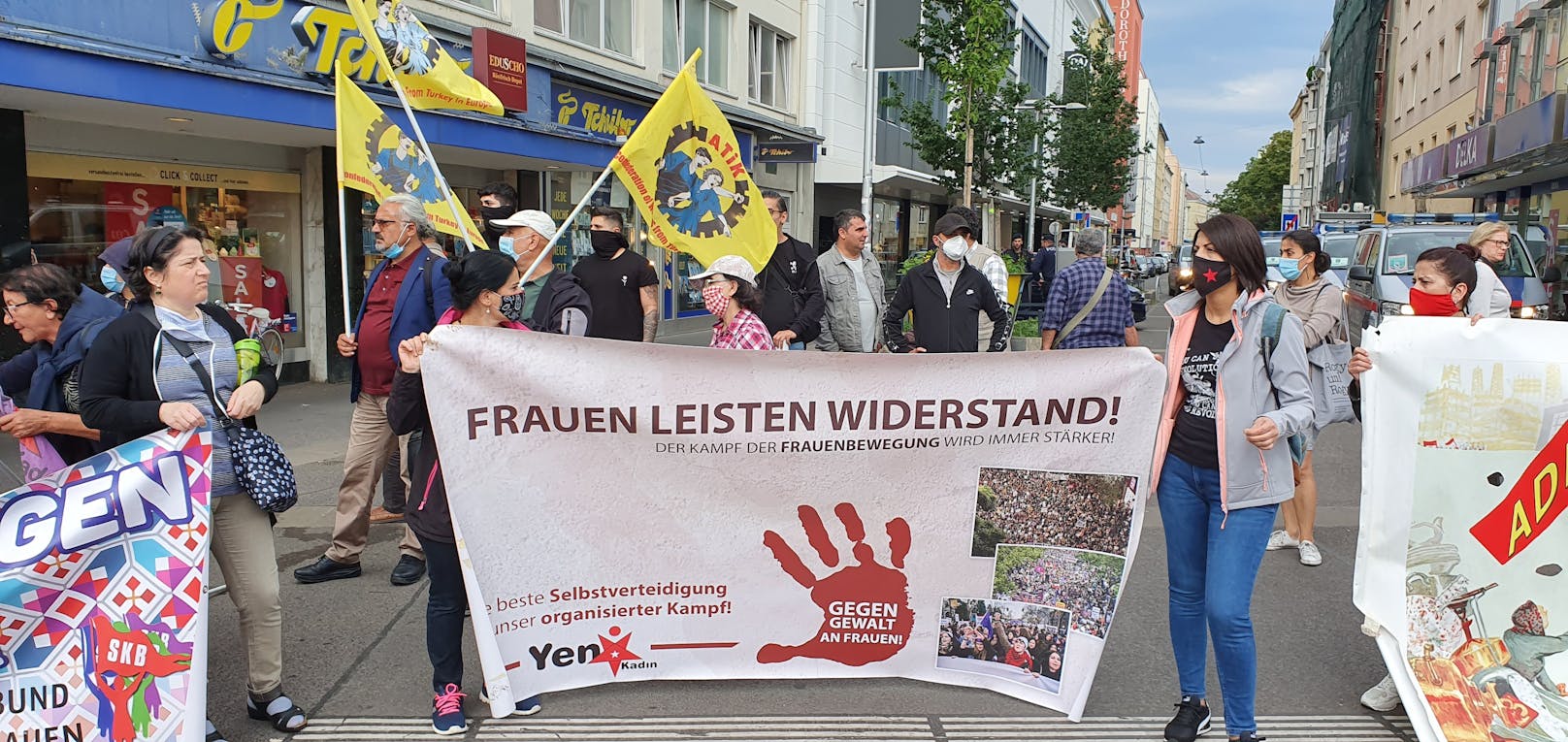 Anti-Faschismus-Demo in Wien-Favoriten