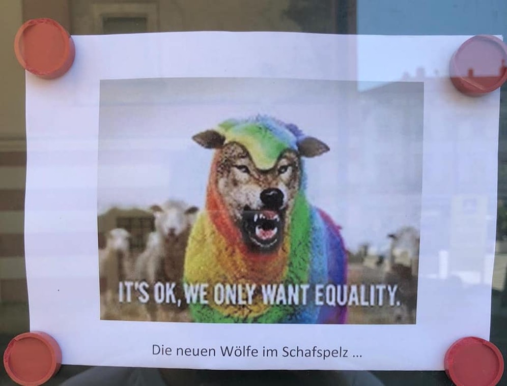 Dieses Bild hing im Schaukasten der Prandtauerkirche.