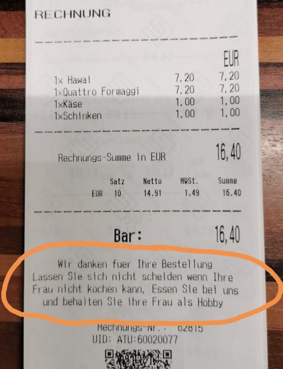 Ein Leser empfindet die Rechnung als Beleidigung.