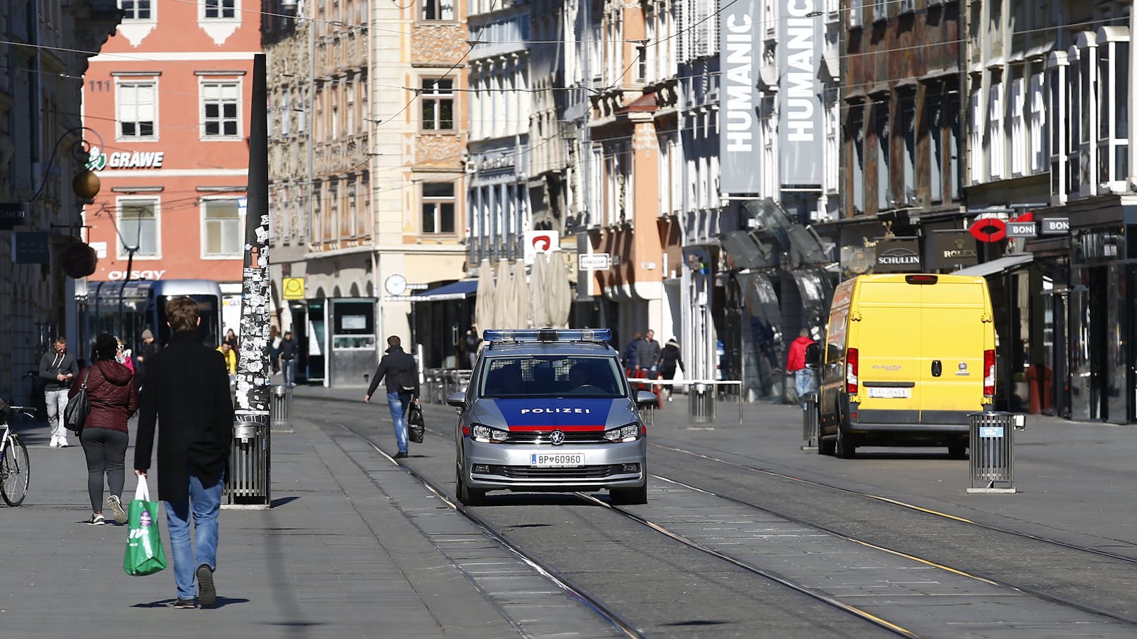 Der Verkehrsunfall ereignete sich am Sonntag in Graz.