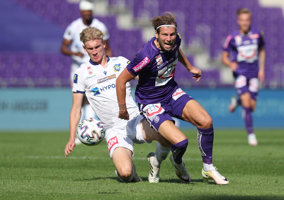 Christoph Klarer gegen Alexander Grünwald.