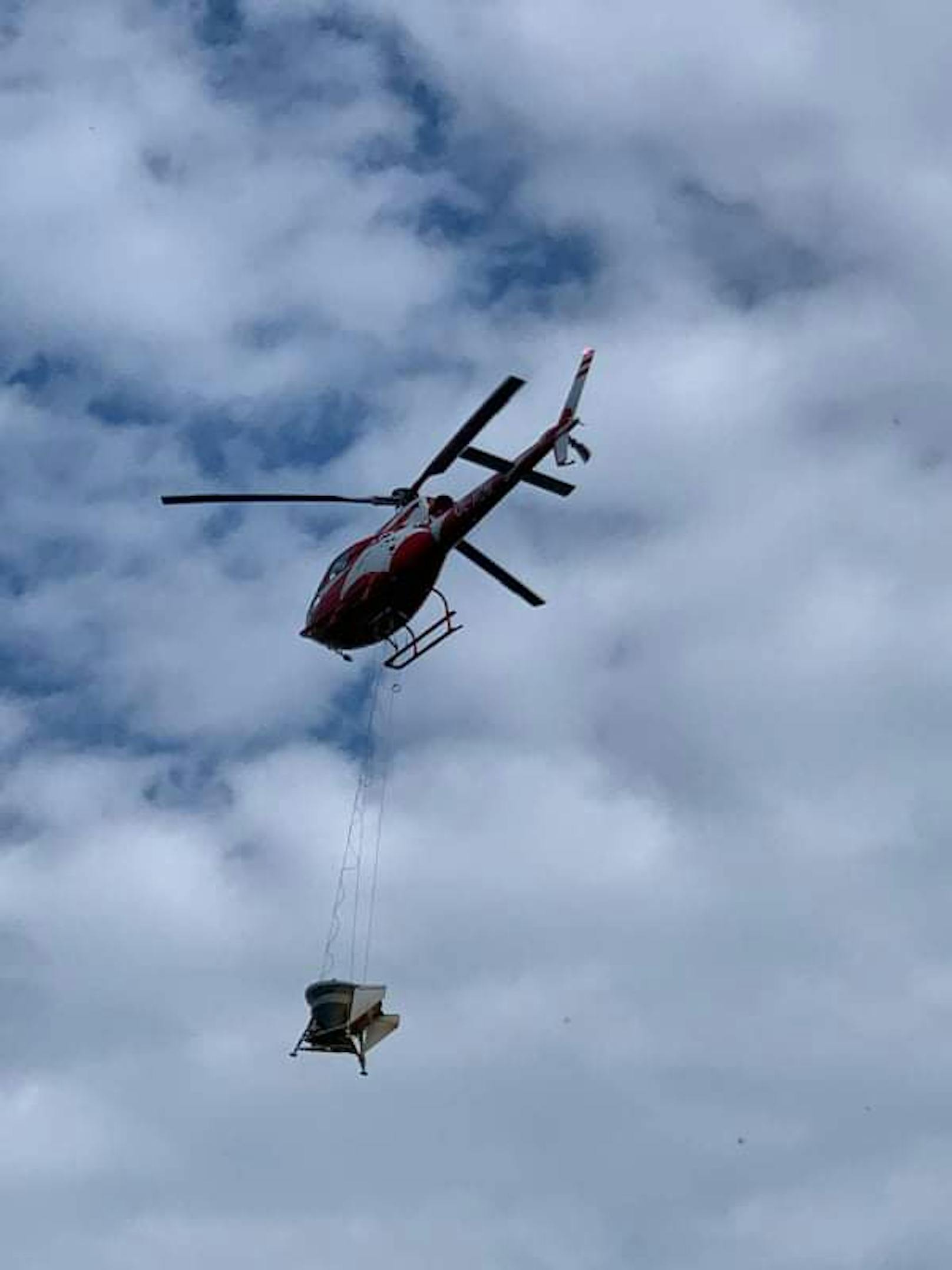 Hubschrauber im Einsatz.