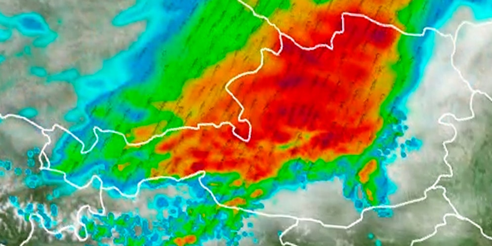 Ab Mittag ziehen am Montag (29. Juni 2020) von Westen her wieder heftige Gewitterwolken auf