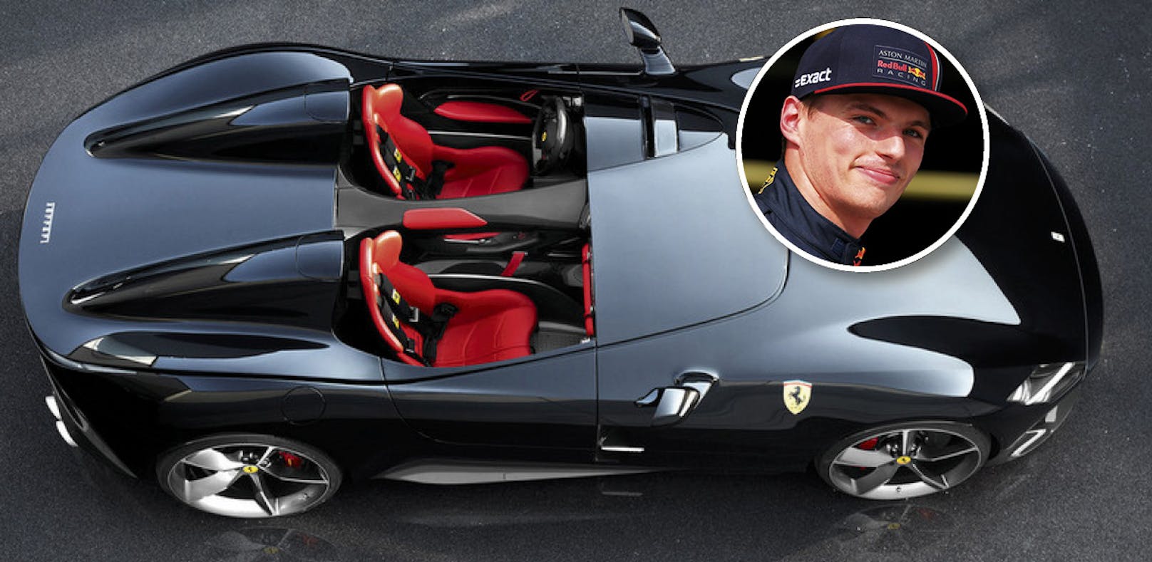 Verstappen leistet sich sen Ferrari-Zweisitzer Monza SP2 für 1,6 Millionen Euro.&nbsp;