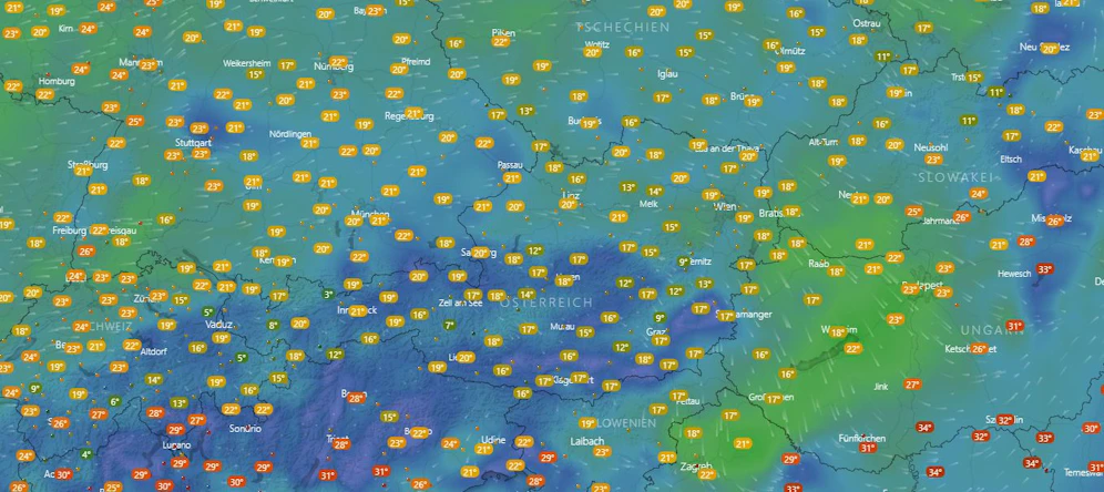 Wirklicher Sommer kommt noch nicht auf. 