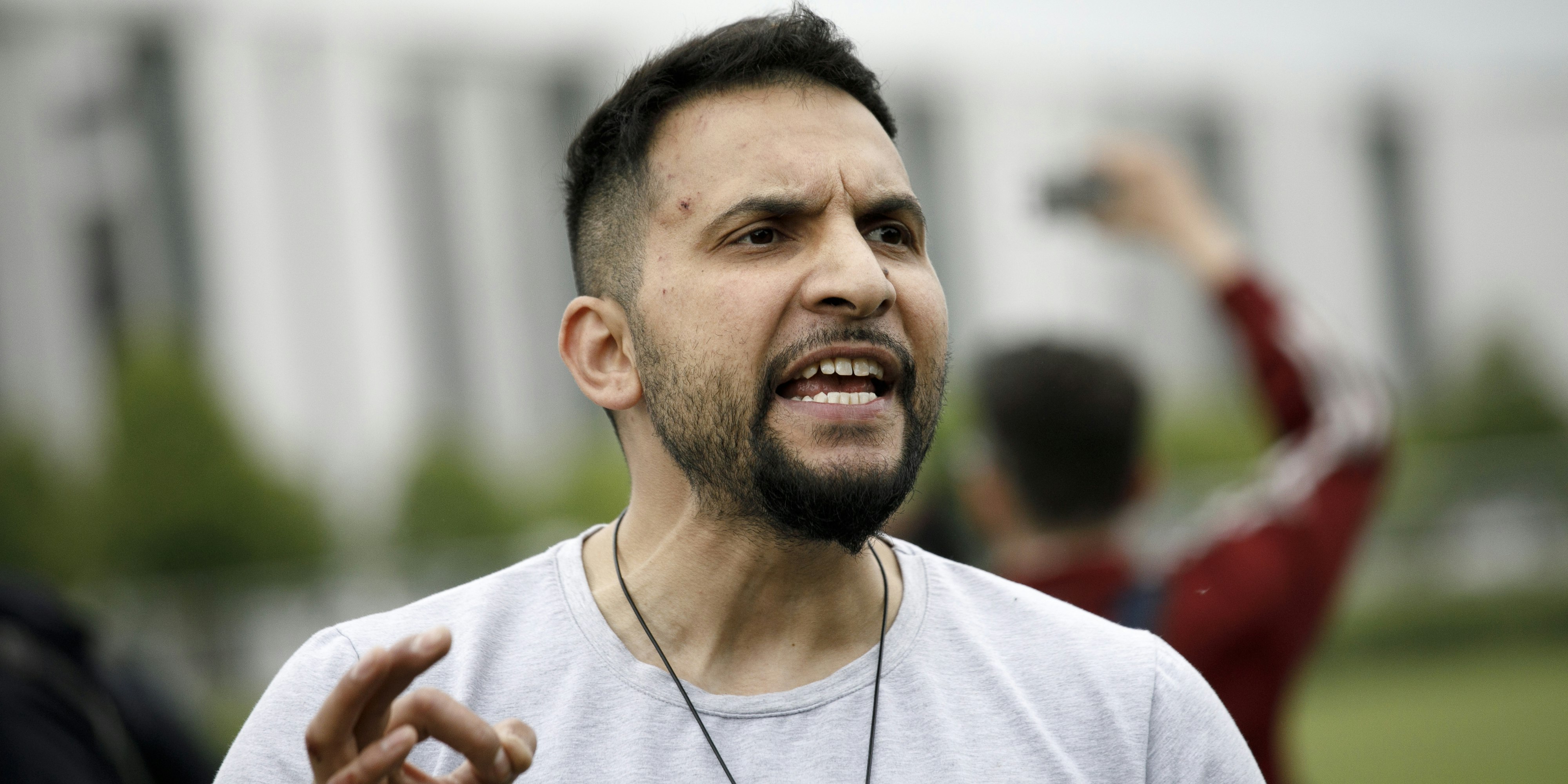 Einst veganer Promi-Koch, nun selbsternannter Umstürzler und Anführer: Attila Hildmann in Berlin.