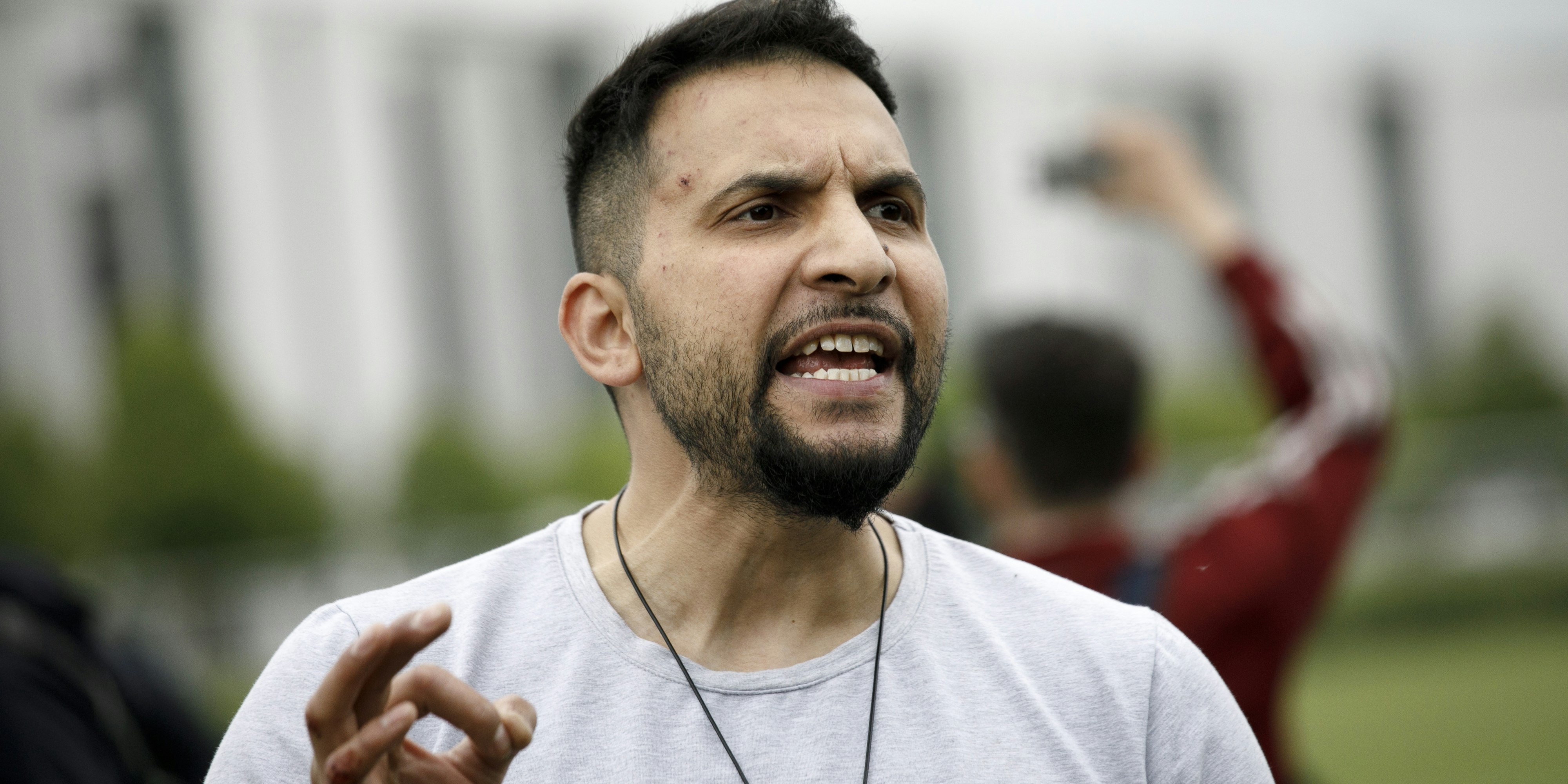 Einst veganer Promi-Koch, nun selbsternannter Umstürzler und Anführer: Attila Hildmann in Berlin.