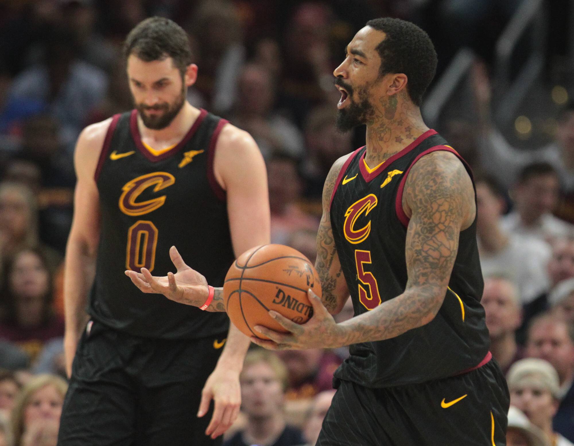 JR Smith (rechts) spielte vor zwei Jahren noch für die Cleveland Cavaliers.