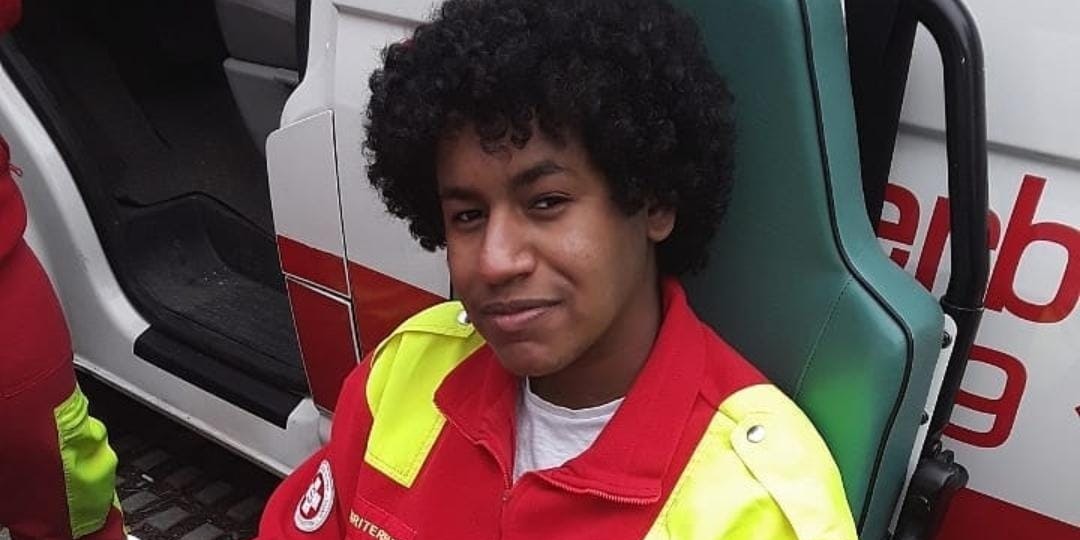 Der Wiener Mugtaba Hamoudah (19), einer der Organisatoren der heutigen #blacklivesmatter-Demo in Wien.