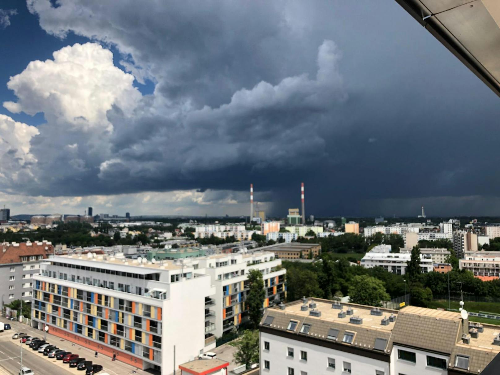 Dunkle Wolken zogen über Wien