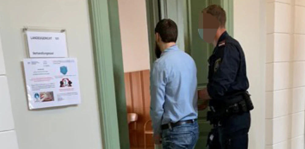 Angeklagter vor Gericht