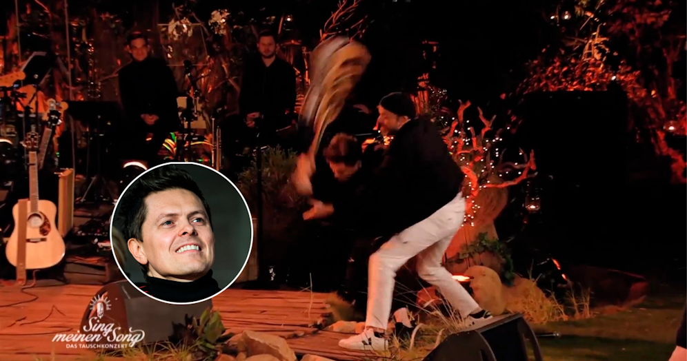 Der Sänger rastete während der Performance komplett aus.