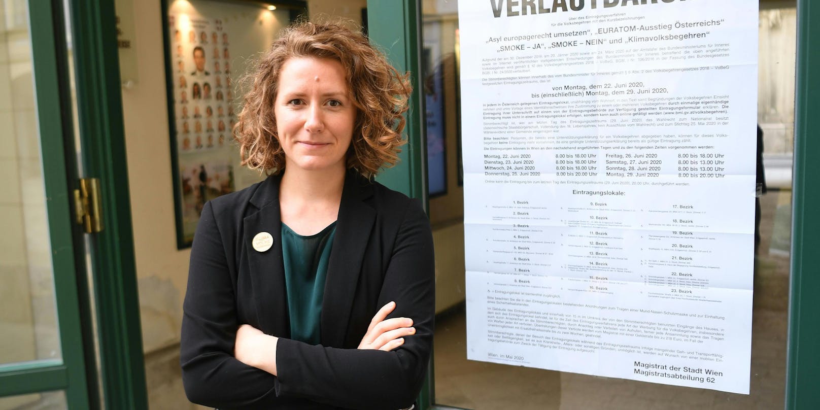 Katharina Rogenhofer, die Initiatorin des Klimavolksbegehrens, kann sich freuen