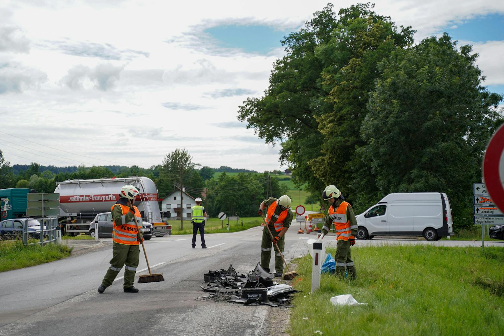 Schwerer Verkehrsunfall in Kemating bei Lohnsburg