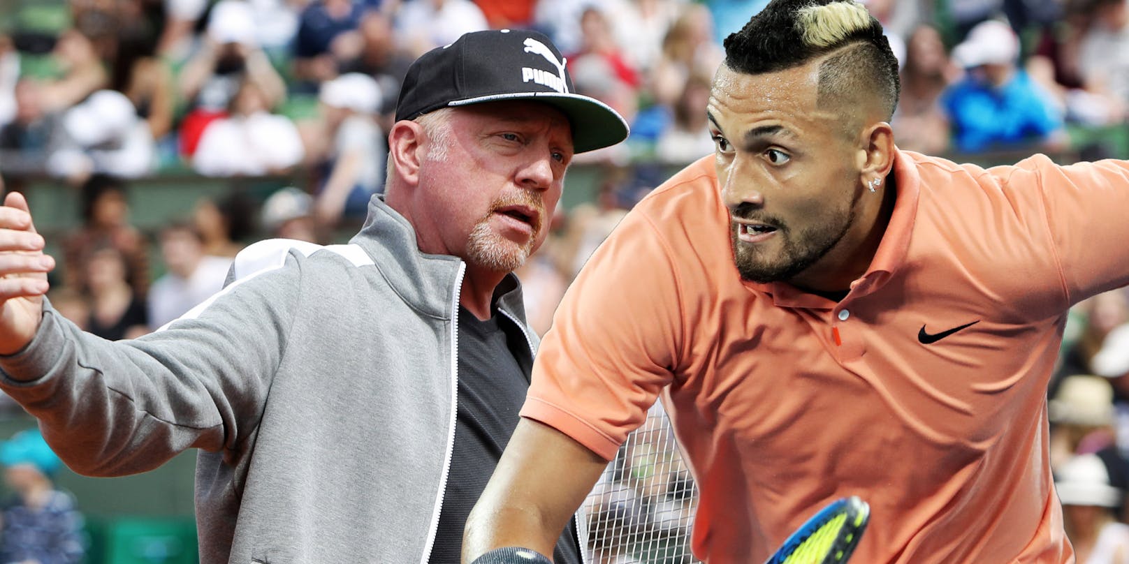 Boris Becker gegen Nick Kyrgios - ein heftiges Wortduell.