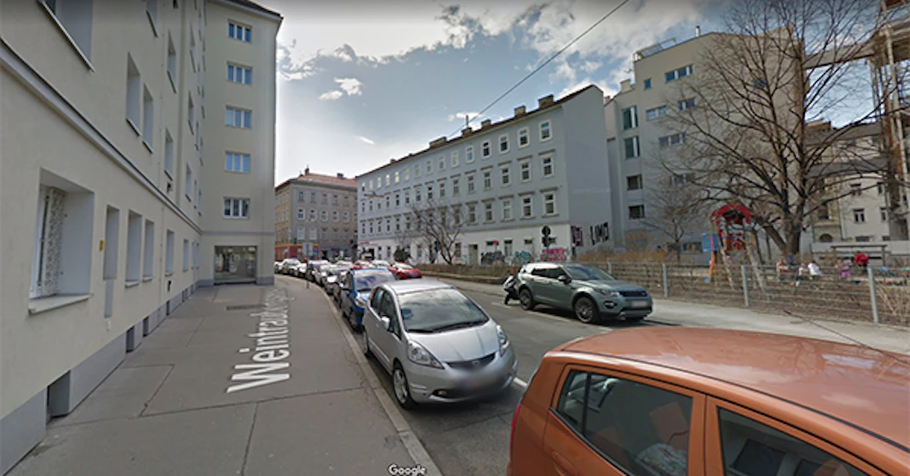 Zu dem brutalen Angriff der Betrunkenen kam es in der Wiener Weintraubengasse.
