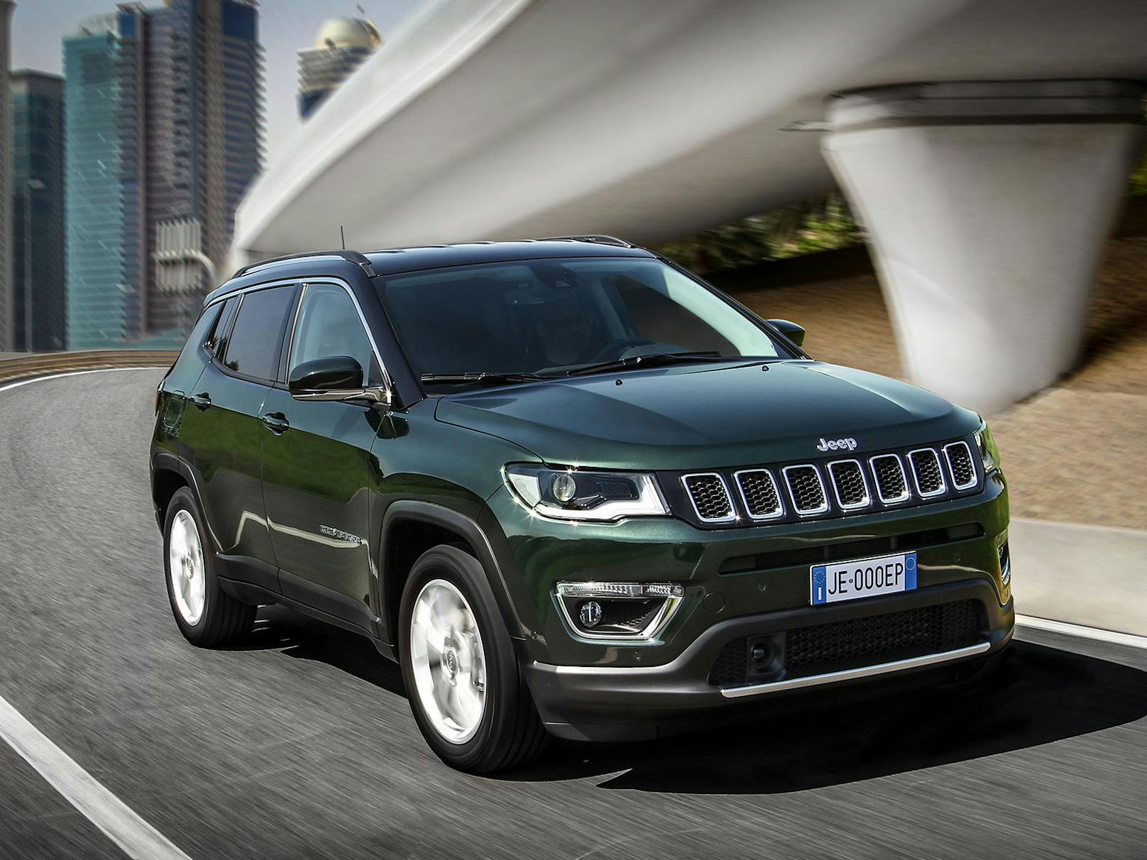 Frontansicht Jeep Compass Facelift