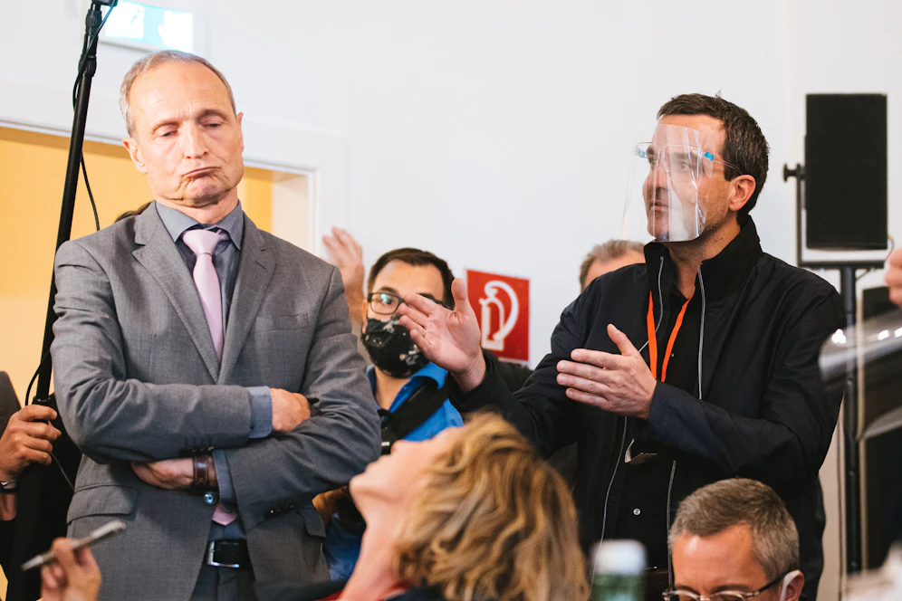 Wolfgang Gerstl (ÖVP) und Florian Klenk beim Ibiza-U-Ausschuss.