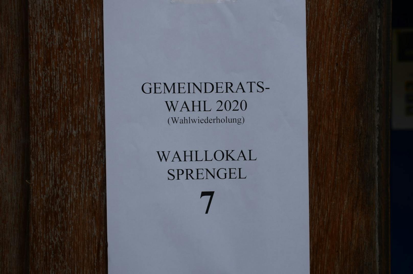 Gemeinderatswahl in vier Gemeinden in NÖ, hier der Wahlsprengel 7 in der Gemeinde Ebreichsdorf.