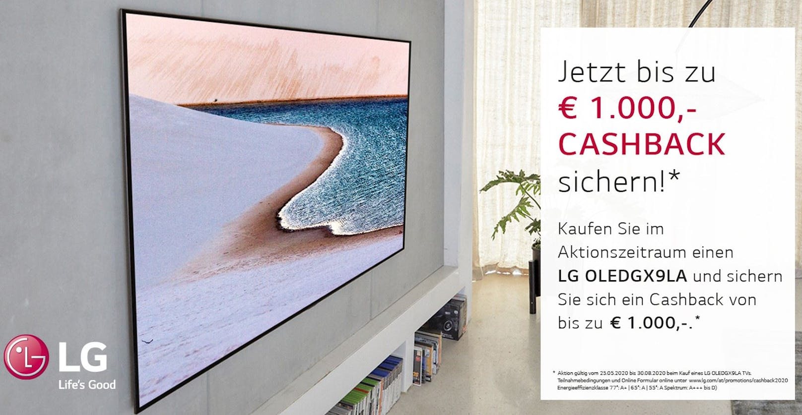 LG Electronics startet Cashback-Aktion in Österreich.