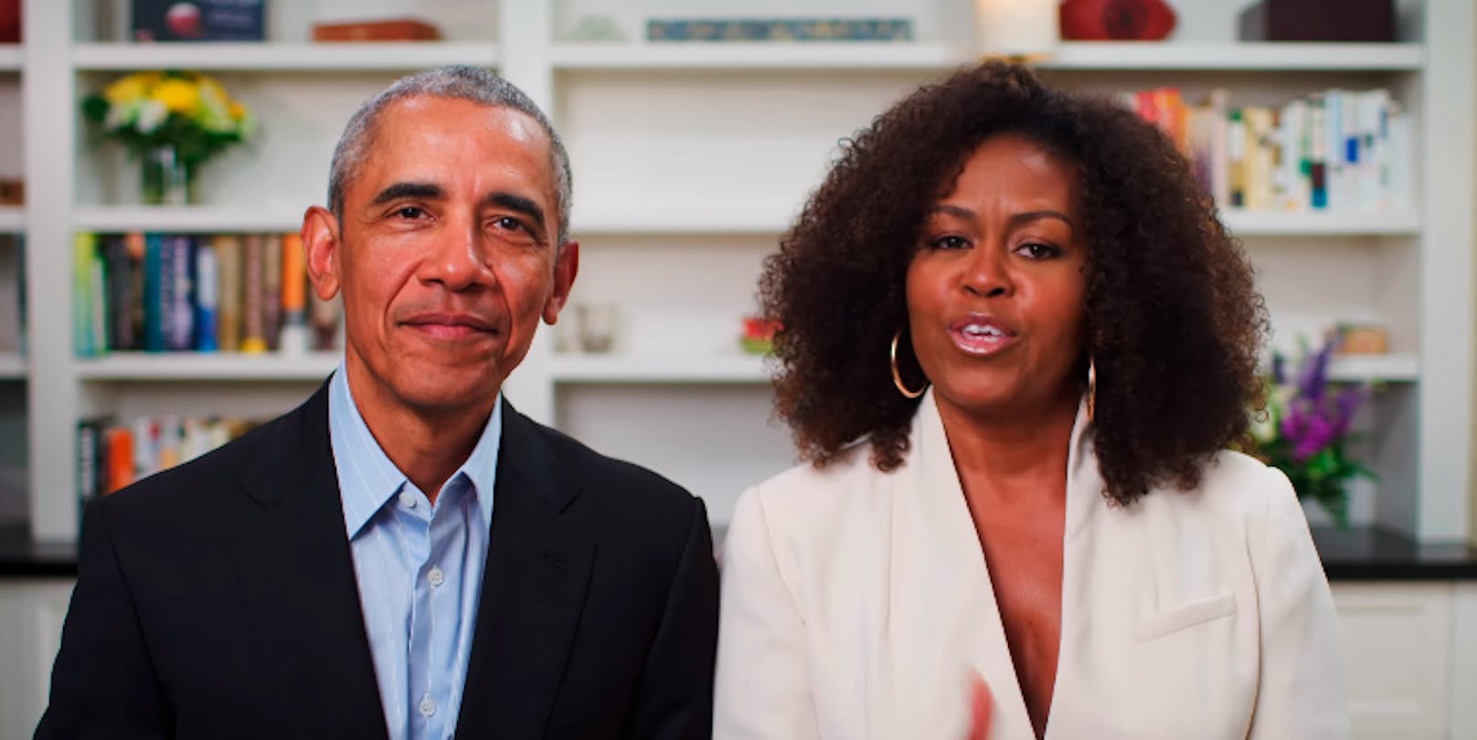 Michelle Obama mit ihrem Ehemann Barack.
