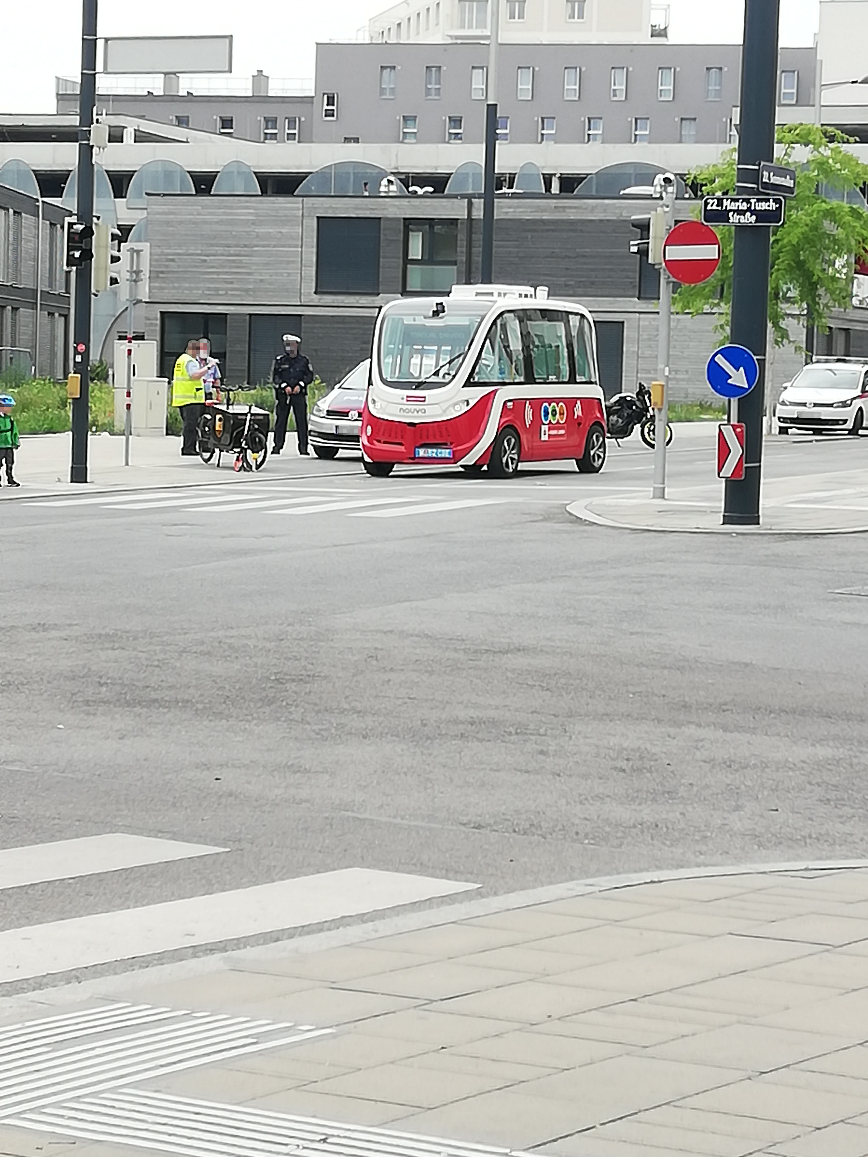 Am Montag kam es zu einem Unfall in der Seestadt in Wien.