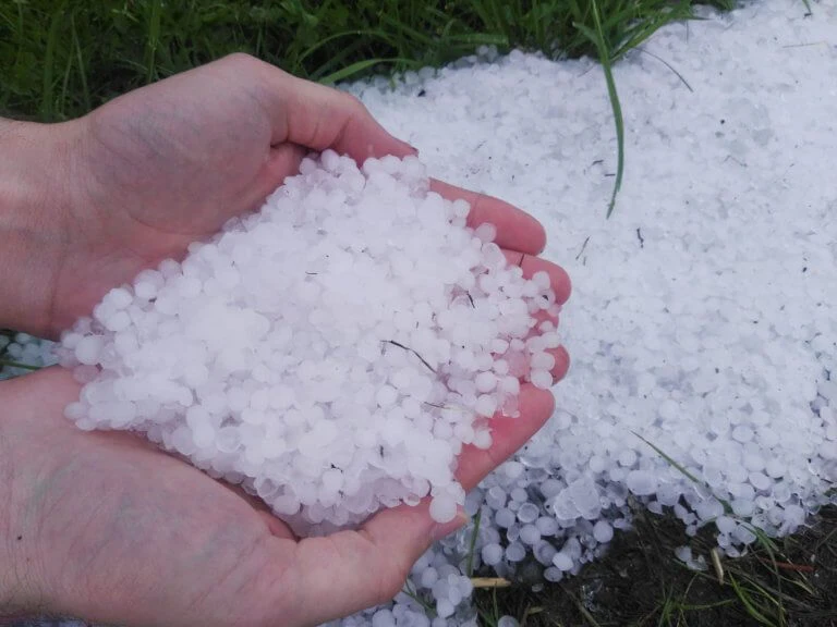 Kleinkörniger Hagel im Bezirk Amstetten