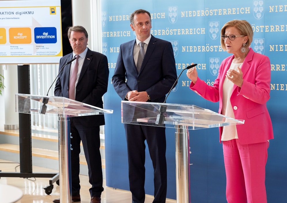 Ecker, Danninger und Mikl-Leitner (v.l.)