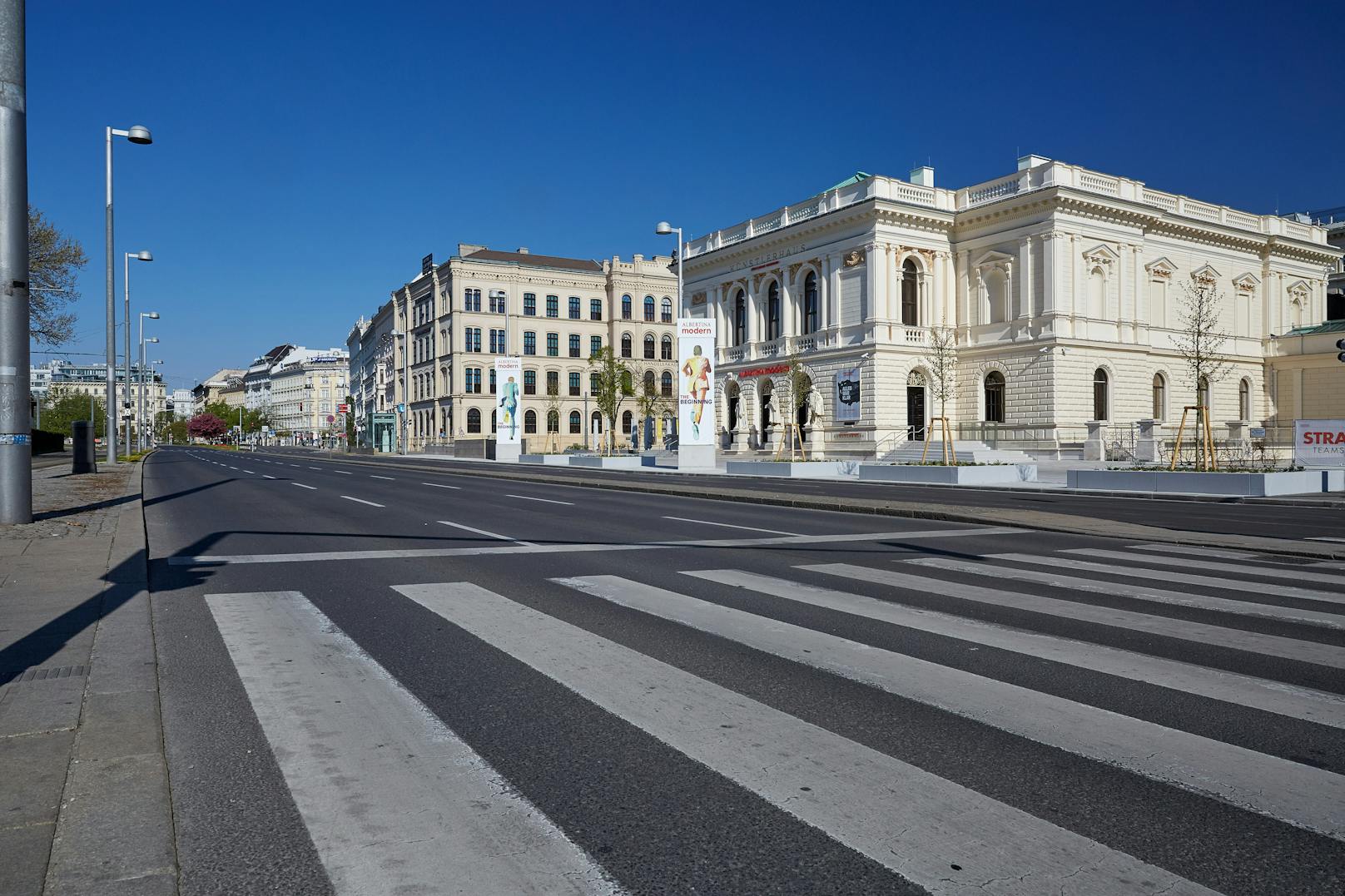 In Wien waren die Straßen im April menschenleer.
