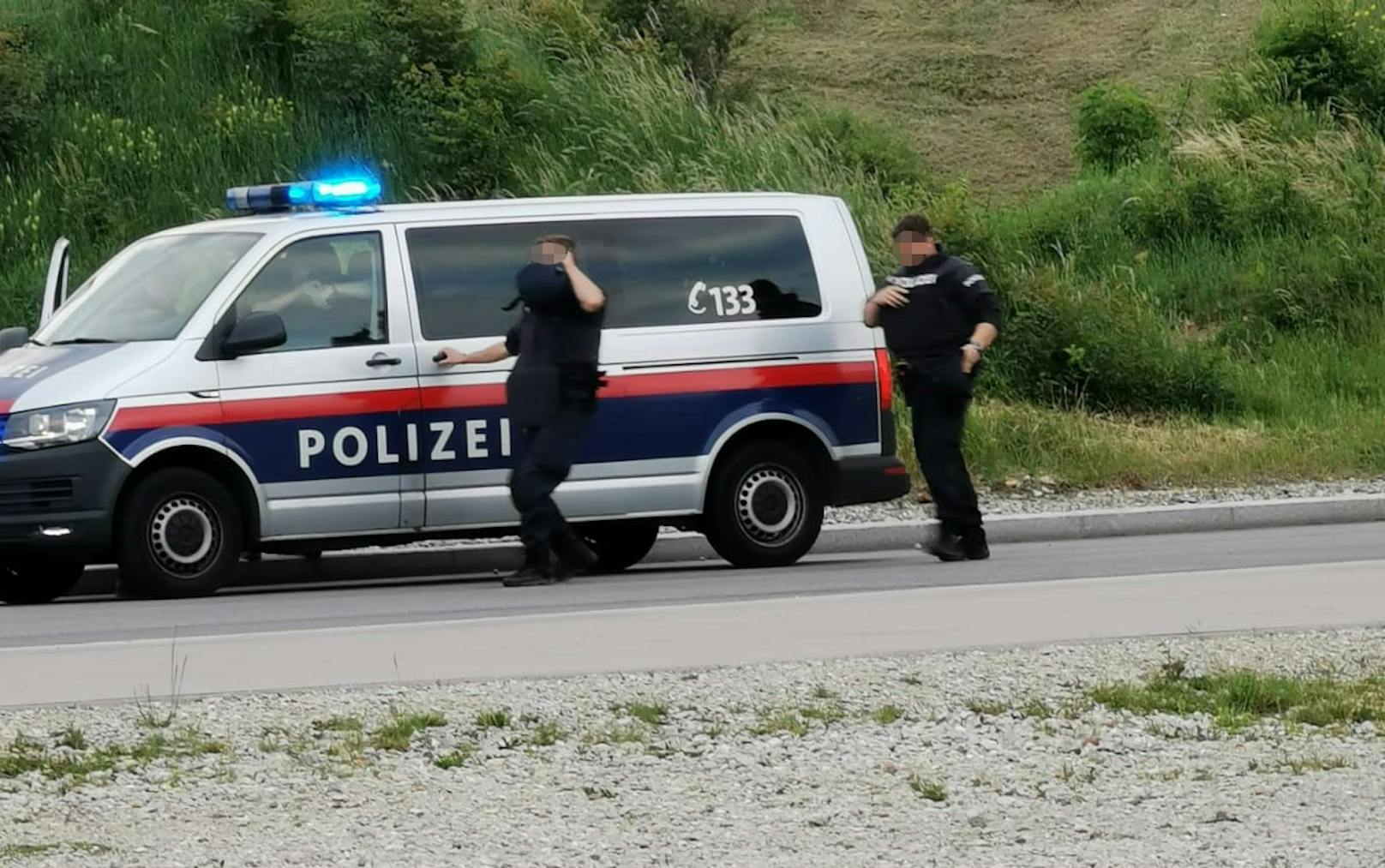 Polizei-Einsatz beim Verteilerkreis in Wien-Favoriten