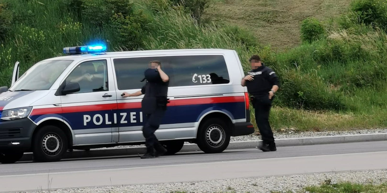 Polizei-Einsatz beim Verteilerkreis in Wien-Favoriten