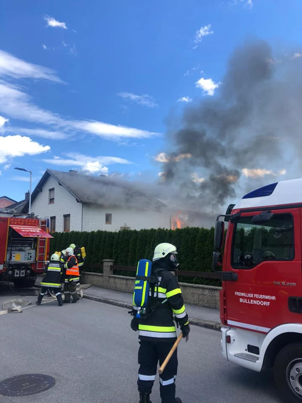 Brand in Wilfersdorf