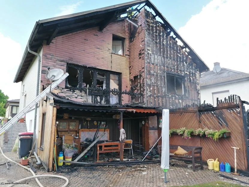 Brand in Wilfersdorf