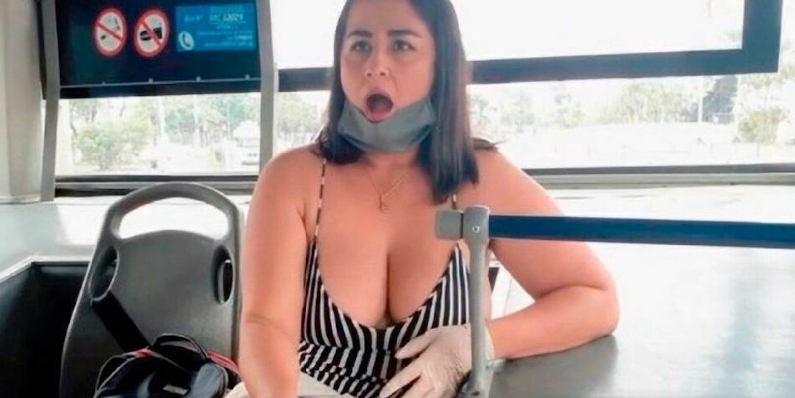 Porno-Starlet Kaori Dominick trägt beim Porno-Dreh im Bus keinen Corona-Mundschutz: Skandal!