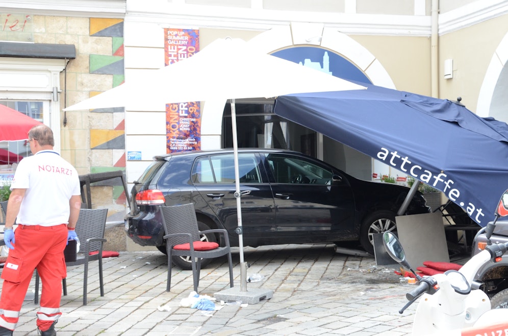 Schanigarten Perchtoldsdorf: 6 Verletzte