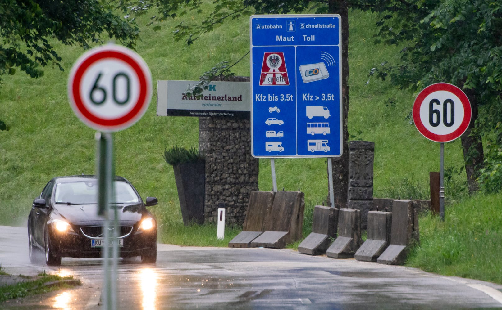 Die Grenze zwischen Tirol und Bayern im Kufsteiner Land