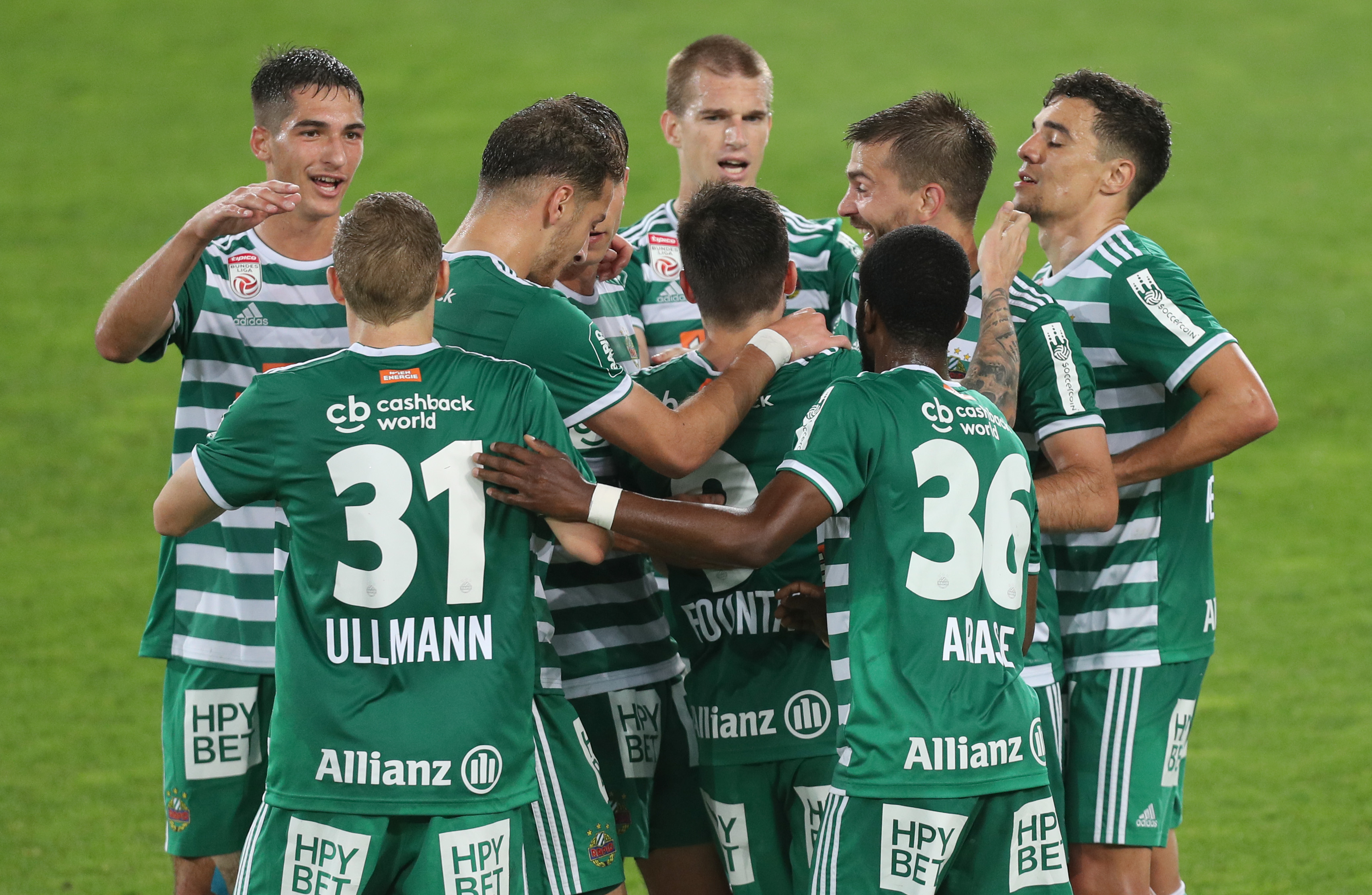 Rapid jubelt über den Vize-Meistertitel.