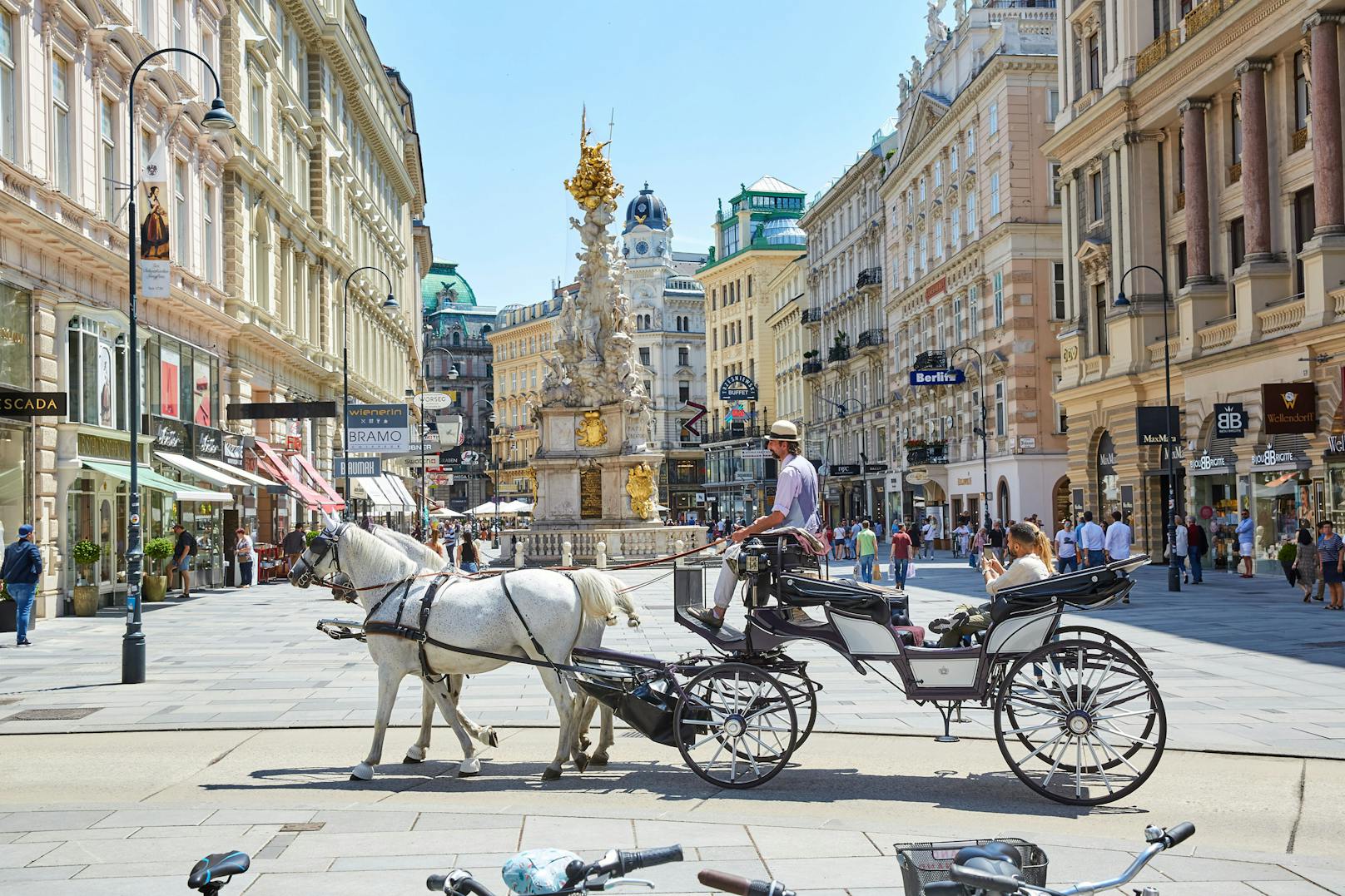 In Wien bekommen Fiaker-Pferde erst ab 35 Grad hitzefrei. Tierschützer wollen die Regelung auf 30 Grad senken, die FPÖ Wien fordert Zelte mit Sprühnebel-Anlagen zur Abkühlung.