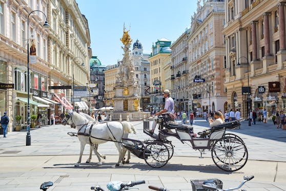 In Wien bekommen Fiaker-Pferde erst ab 35 Grad hitzefrei. Tierschützer wollen die Regelung auf 30 Grad senken, die FPÖ Wien fordert Zelte mit Sprühnebel-Anlagen zur Abkühlung.