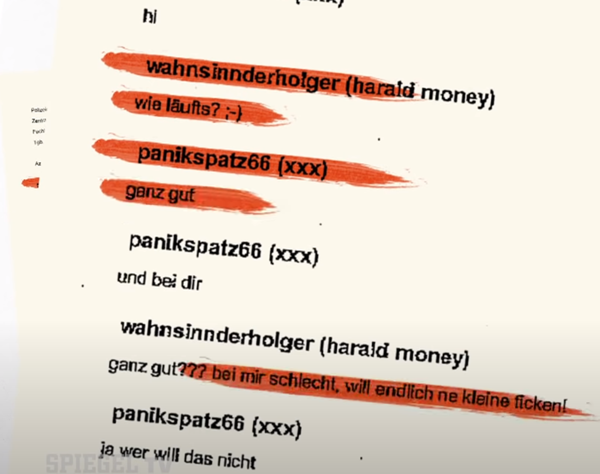 Der Chartverlauf, der "Spiegel TV" vorliegt, lässt einen erschaudern.