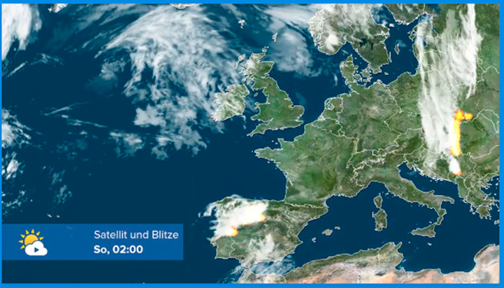 Wettervorhersage für Österreich