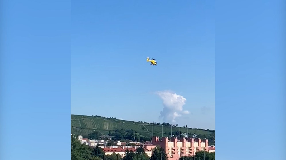 Hubschrauber kreist über Heiligenstadt