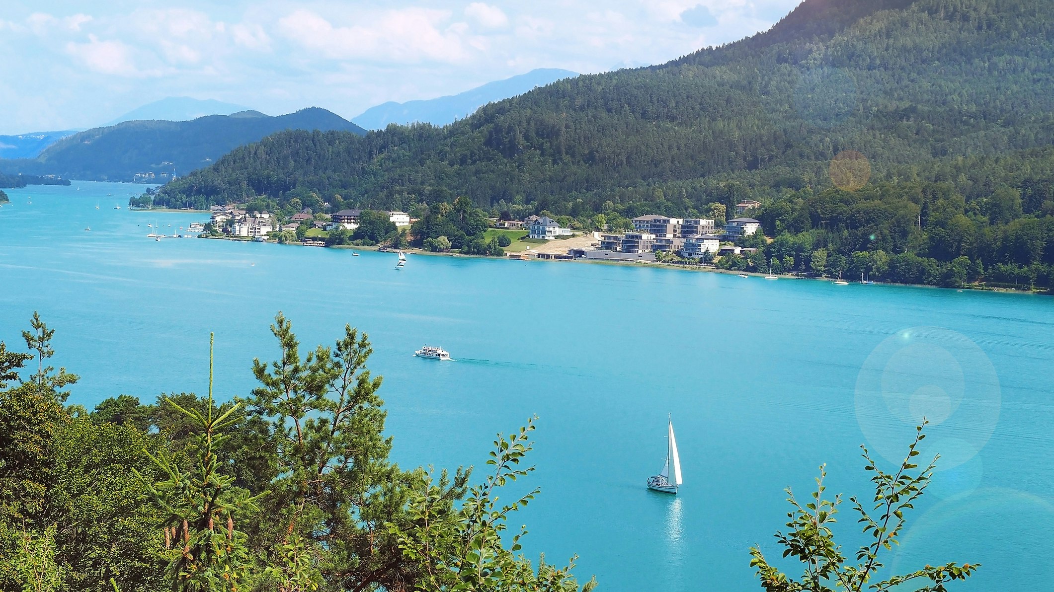 Bis zu 24 Grad Celsius Dauertemperatur am Wörthersee