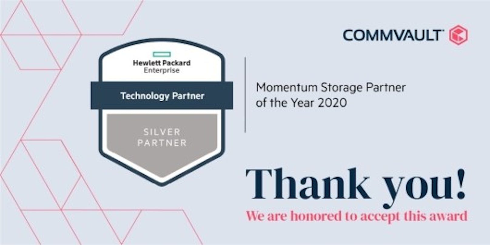Commvault und HPE stärken Zusammenarbeit: Support von "HPE Cloud Volumes Backup" und Auszeichnung als "Storage Partner of the Year".