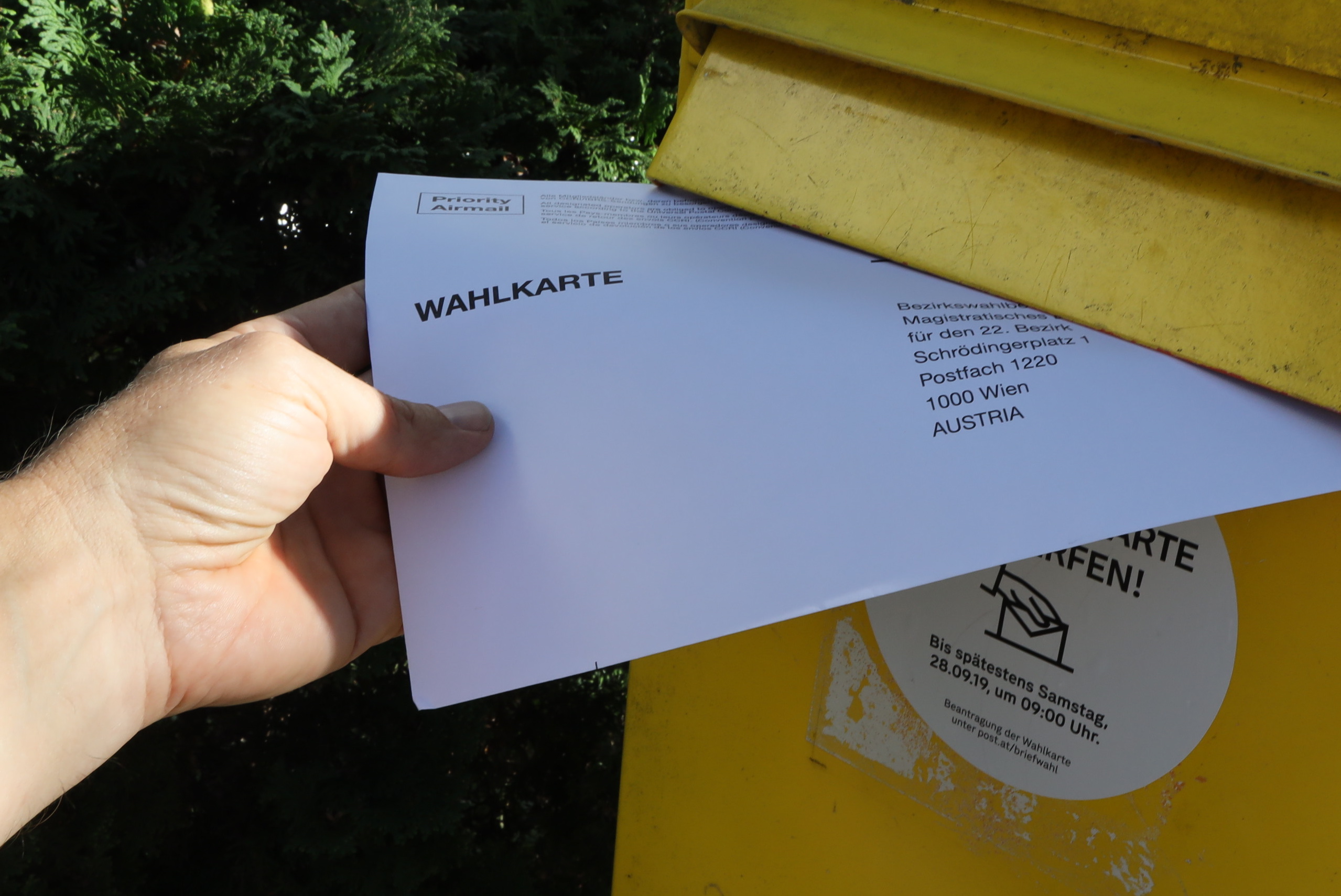 Wahlkarte Symbolbild