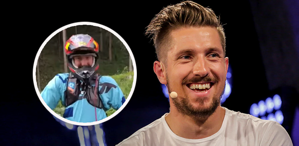 Marcel Hirscher auf dem Motocross-Bike.