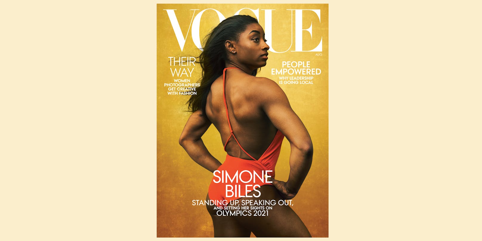 Die amerikanische Turnerin Simone Biles ist Coverstar der August-Ausgabe.