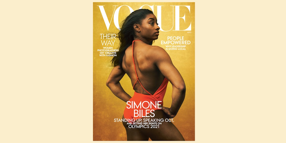 Die amerikanische Turnerin Simone Biles ist Coverstar der August-Ausgabe.