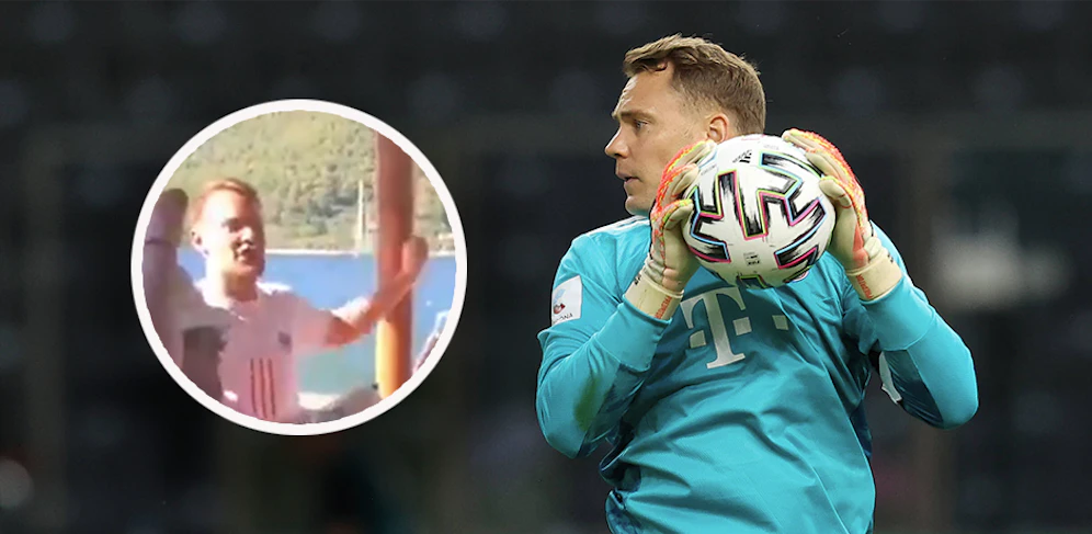 Manuel Neuers umstrittene Gesangseinlage.