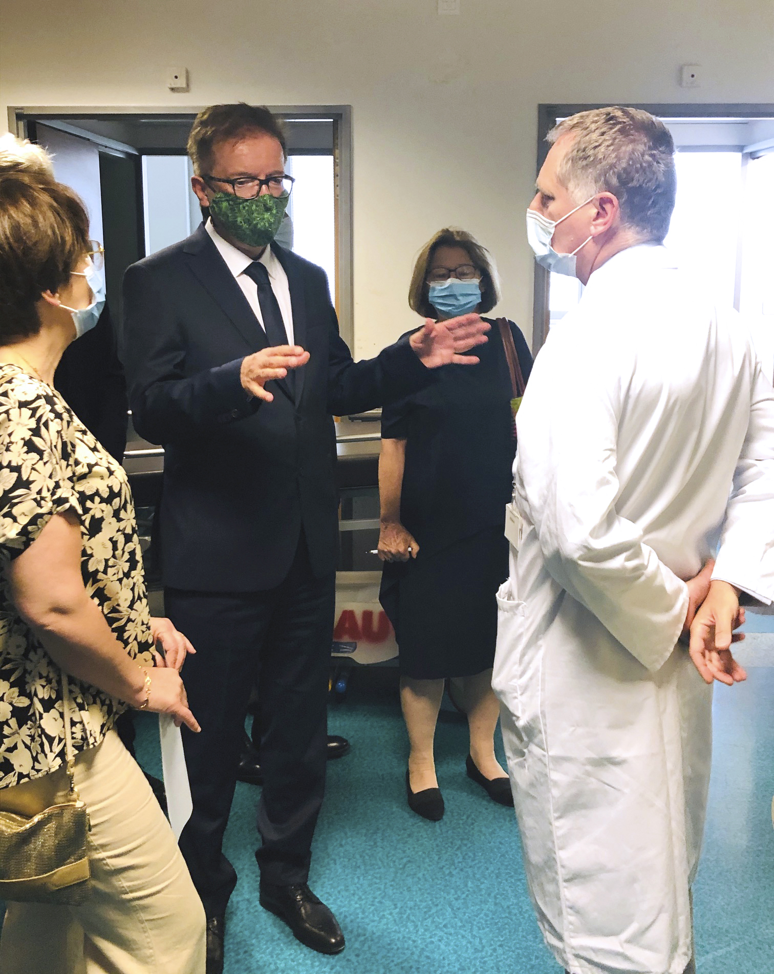 Gesundheitsminister Rudolf Anschober (Grüne) besucht am Dienstag, 14. Juli 2020, das Hôpital Européen Georges-Pompidou in Paris (14. Juli 2020)